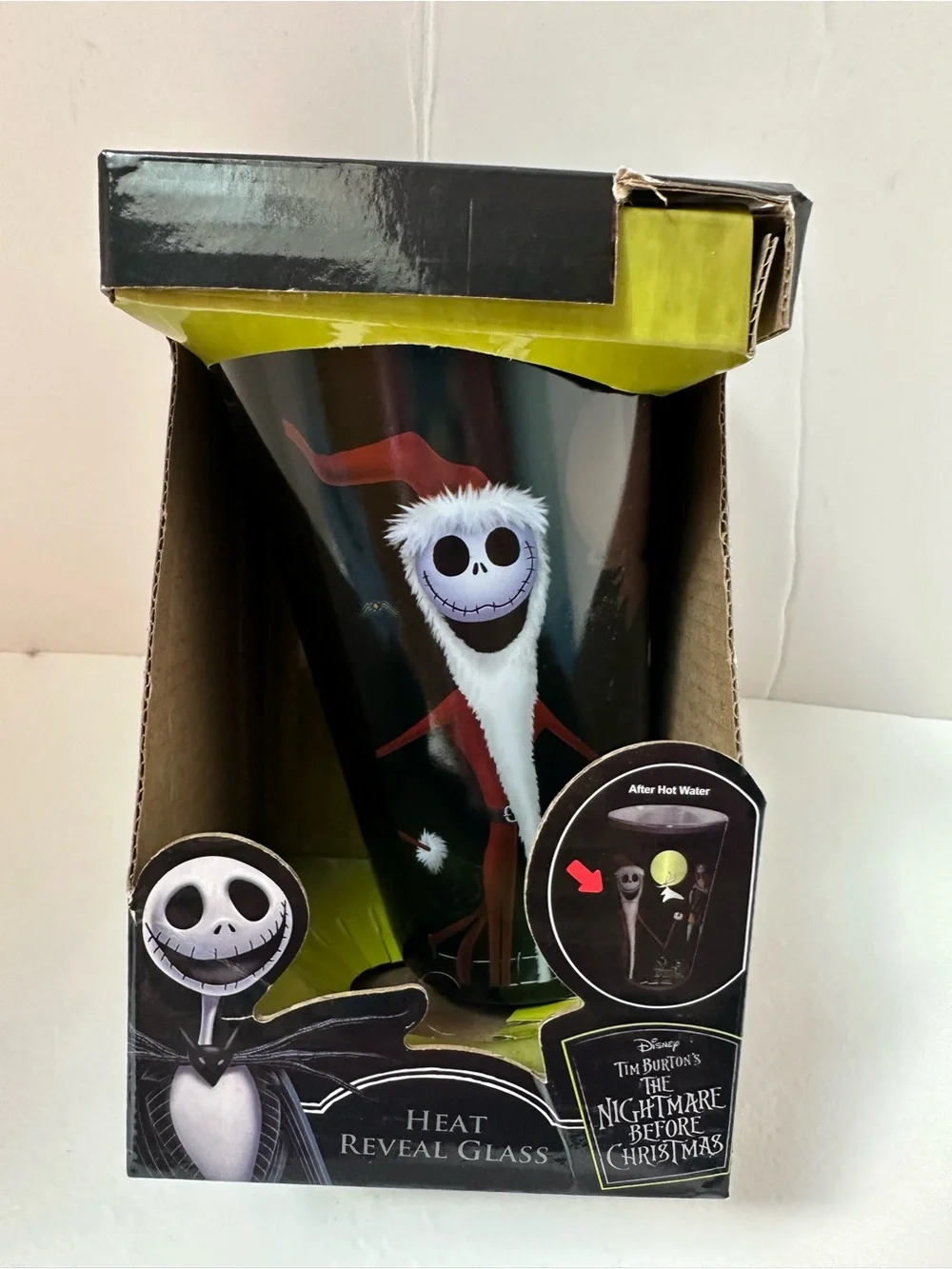 Heat Reveal Santa Jack Skellington Glass